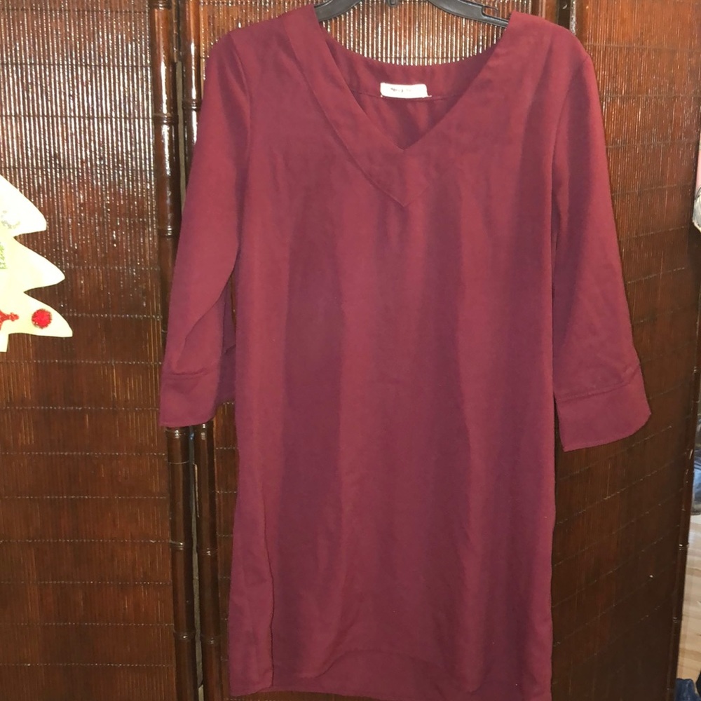 Burgundy Dress